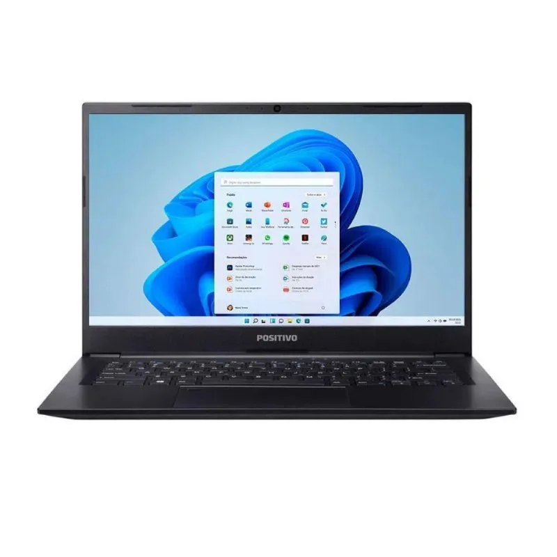 Notebook Positivo Master N4350 Intel Core i5-1135G7 Windows 11 Home 8GB ram 256GB ssd 14'' Full HD - Preto
