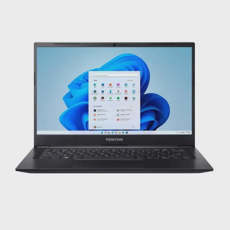 Notebook Positivo Master N4340 Intel Core i5-10210U Windows 11 Home 8GB ram 256GB ssd 14 Full HD - Preto