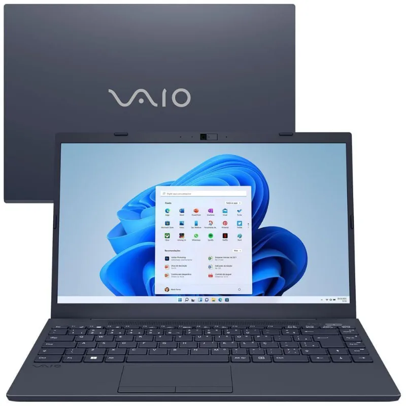 Notebook Vaio FE14 amd Ryzen 5-5500U Windows 11 Home 16GB ram 256GB ssd 14 Full HD - Cinza Grafite