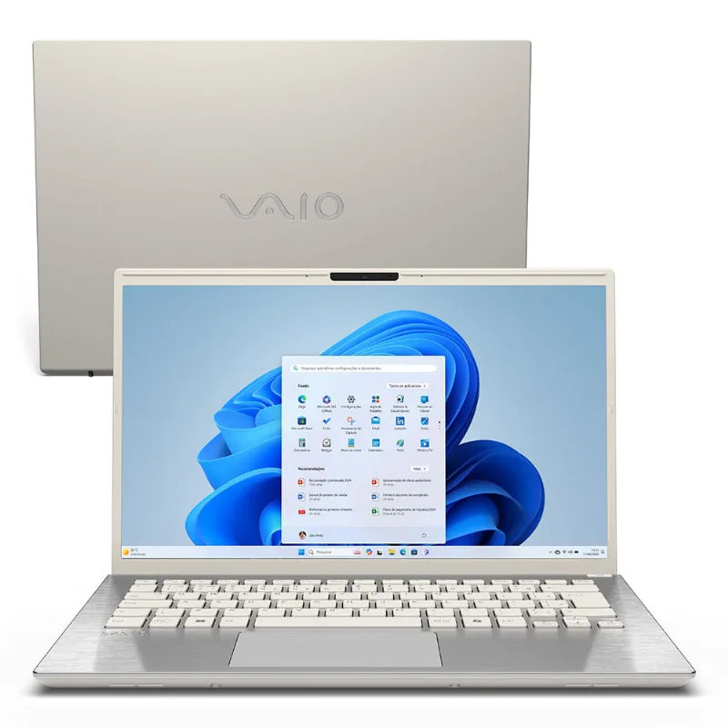 Notebook VAIO® F14 Intel® Core i5-1334U Windows 11 Home 16GB RAM 512GB SSD 14'' Full HD IPS – Branco