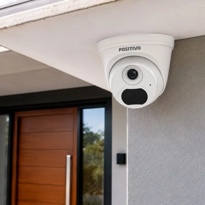 Câmera Positivo SEG IP Dome - CIP-D1312-M - 2MP Full HD, lente 2.8 mm, IR 30 m, microfone embutido, PoE, compressão Ultra H.265, ONVIF