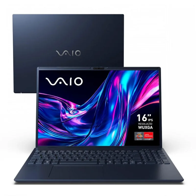 Notebook Vaio Fe16 W11 Amd Ryzen 5-5625u Windows 11 Home 12gb Ram 512gb Wi-fi 6 Tela 16 Ips Wuxga Antirreflex