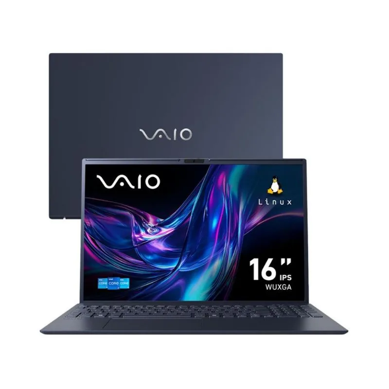 Notebook VAIO FE 16 Intel Core i5-1334U Linux 32GB RAM 512GB SSD Tela 16" IPS WUXGA Antirreflexo Cinza Grafite VJFE62F11X-B0111H