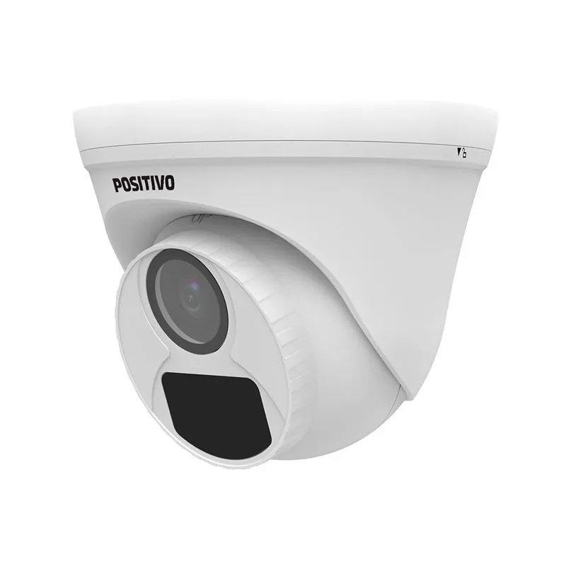 Câmera Positivo SEG Dome CHP-D122-M 2MP Full HD Lente 2.8mm, Microfone Embutido, IR 20m, Tecnologia 4 em 1, Proteção IP67, Alimentação DC 12V - Branco