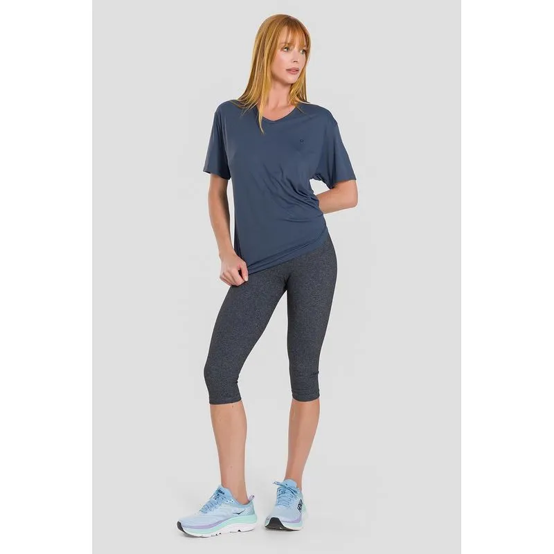 CALÇA CORSÁRIO HIGH COMPRESSION - ESSENTIALS 25 - MESCLA PRETO M