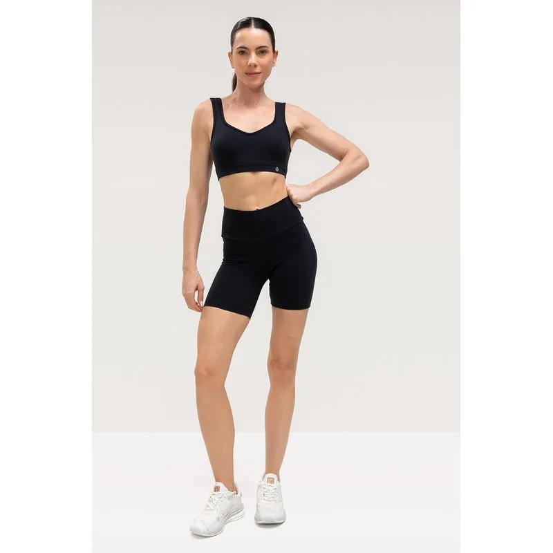 SHORTS INTERMEDIÁRIO HIGH COMPRESSION - ESSENTIALS 26 - PRETO P