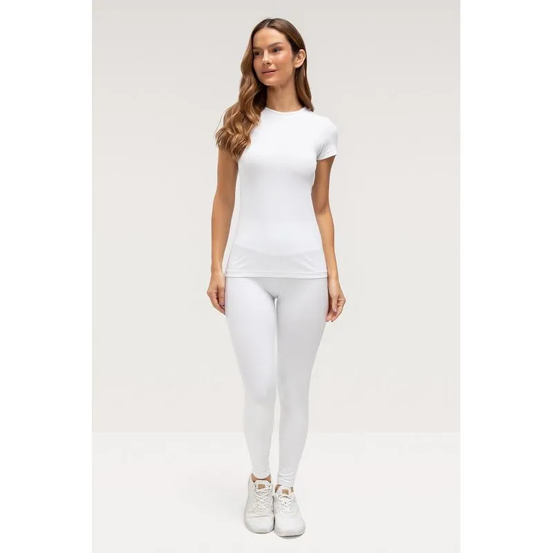 CALÇA LEGGING HIGH COMPRESSION - ESSENTIALS 26 - BRANCO GG