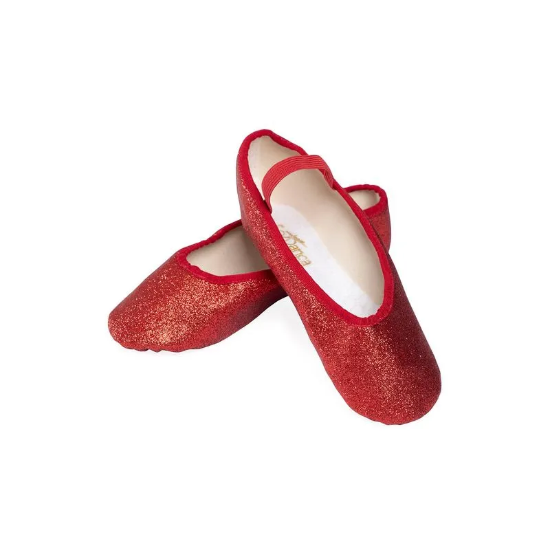 MEIA-PONTA IF22D - VERMELHO GLITER - B - INFANTIL 29