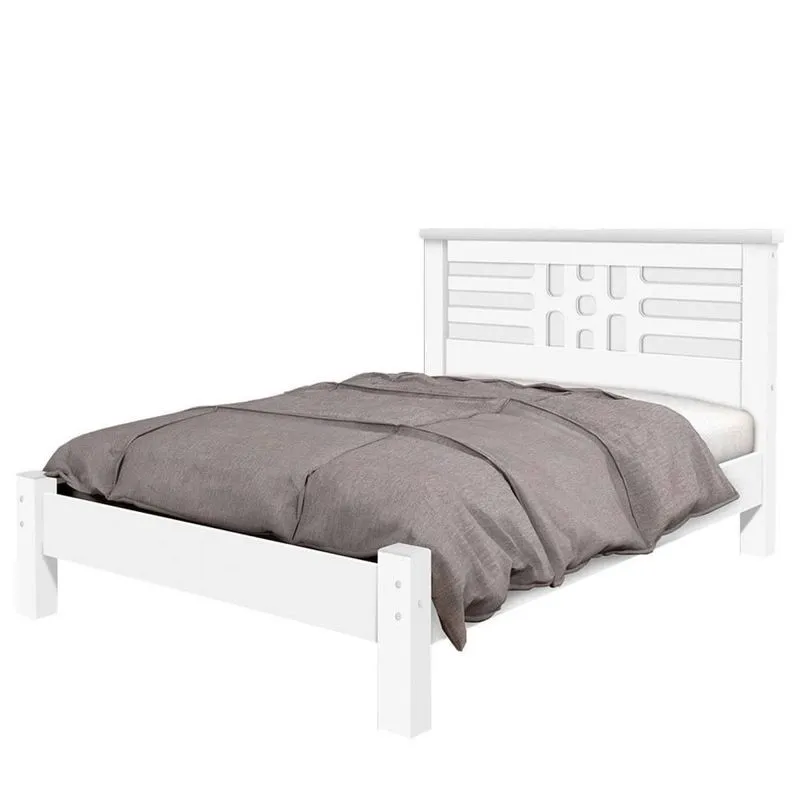 Cama Casal Emily Basoto Branco