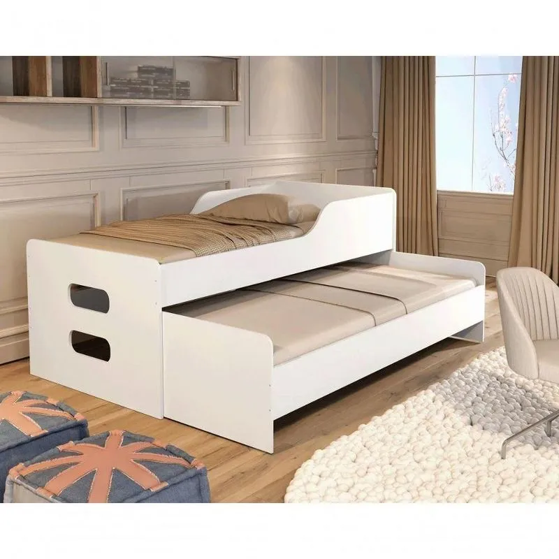 Bicama Elis Quarto Solteiro Branco Branco