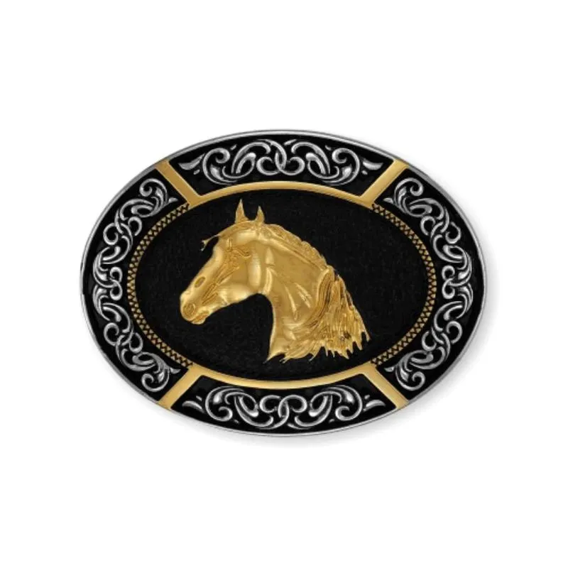 Fivela Country Cabeça De Cavalo Infantil - Tam P - 9636fjnd