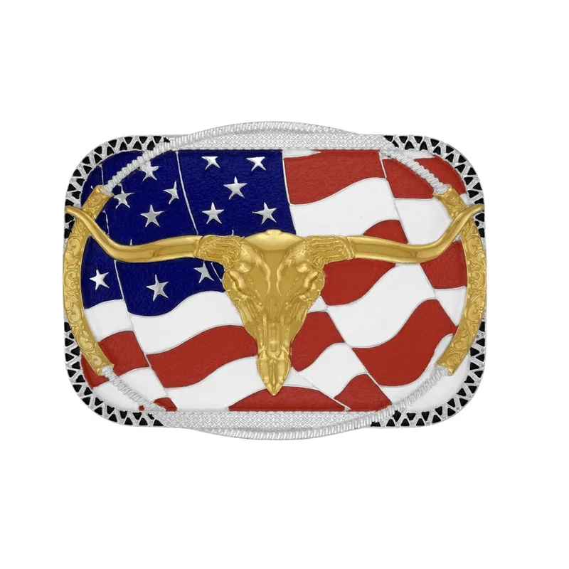Fivela Country Masculina Longhorn Eua Usa - Tam G - 11268f Pd