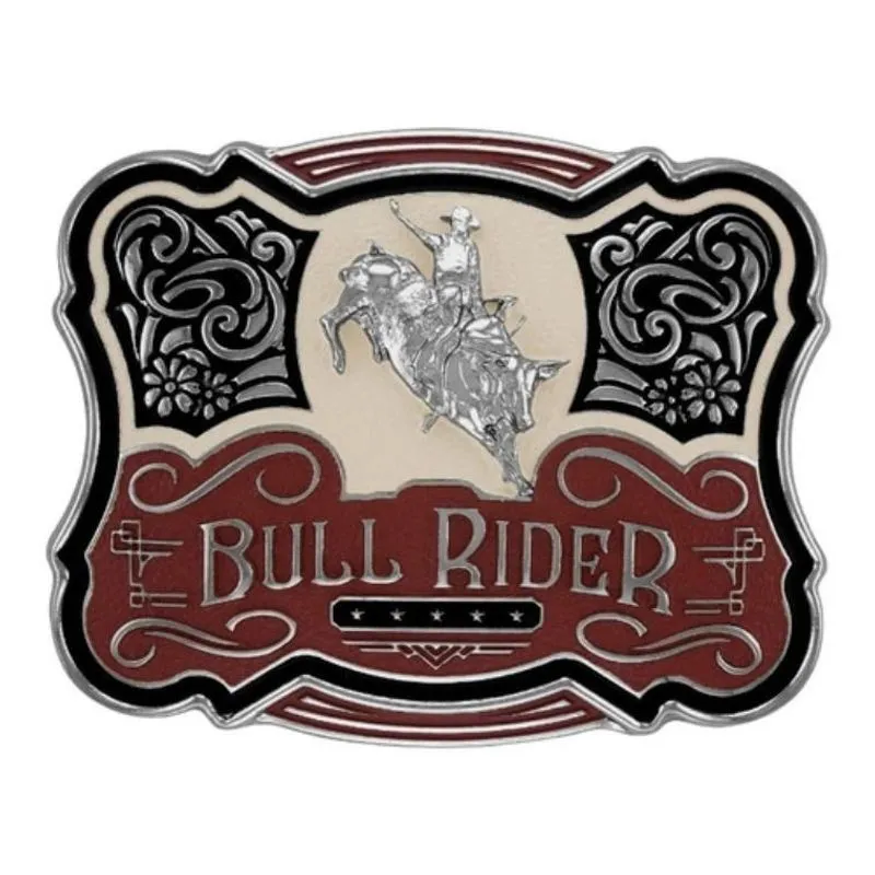 Fivela Country Masculina Bull Rider Star's - Tam G - 11223fj Ni