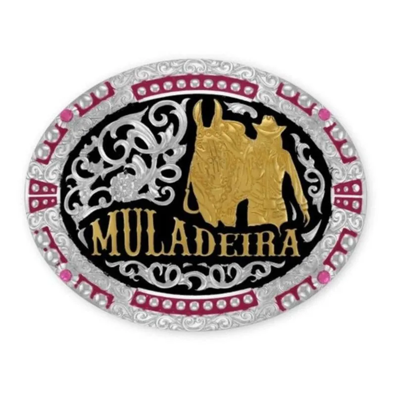 Fivela Country Feminina Muladeira Festa Tam G - 12019fj Pd