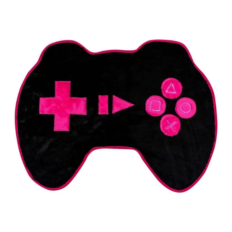 Tapete Infantil Premium Formato Controle Preto Pink 76x56cm