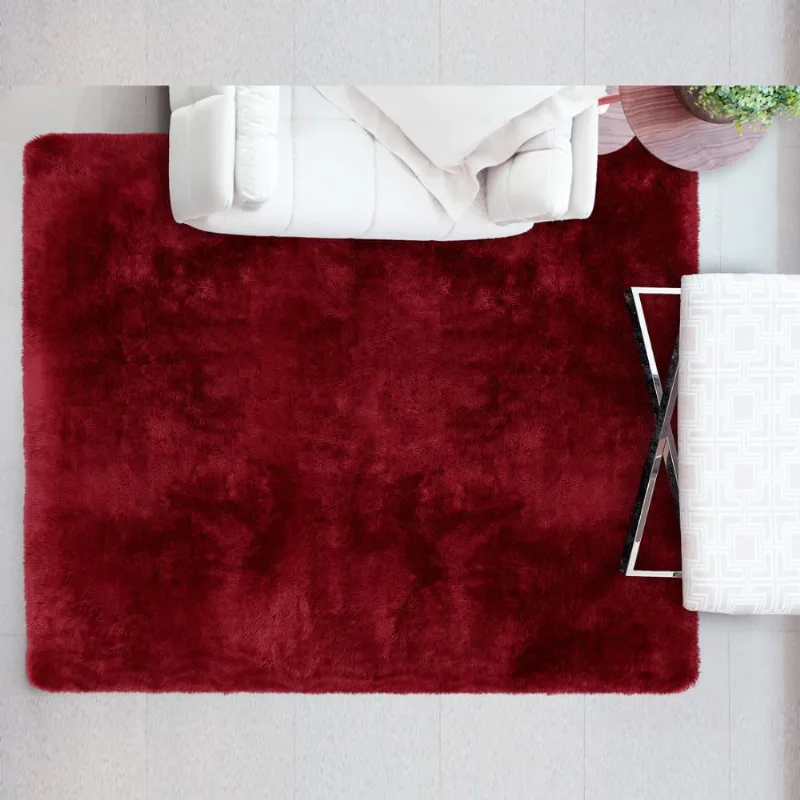 Tapete Retangular Kazan Liso Vermelho 2,40m X 2,00m
