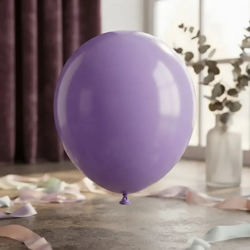 BALÃO 50UN NÚMERO 12 LILÁS JOY