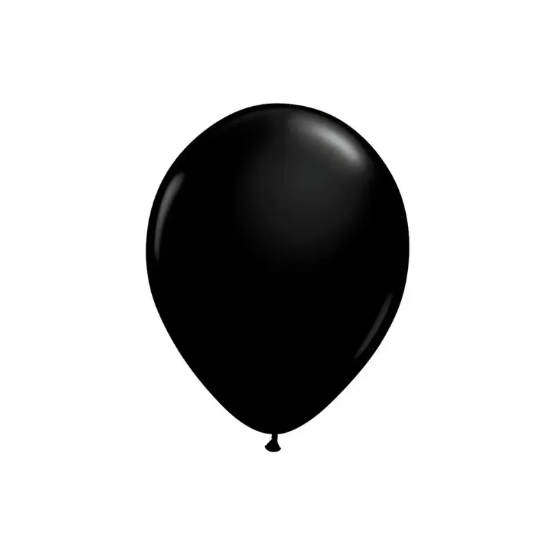 BALÃO 50UN NÚMERO 12 PRETO JOY