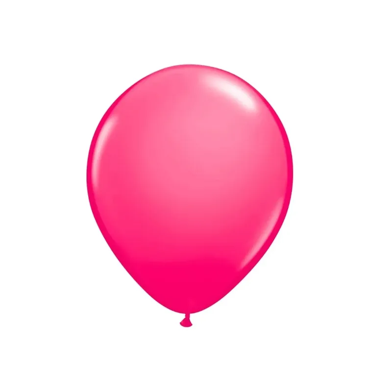 BALÃO 50UN NÚMERO 12 ROSA FÚCSIA JOY