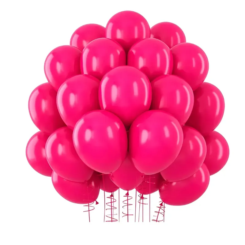 BALÃO NÚMERO 25 REDONDO CARAMBOLA 3UN ROSA FÚCSIA JOY