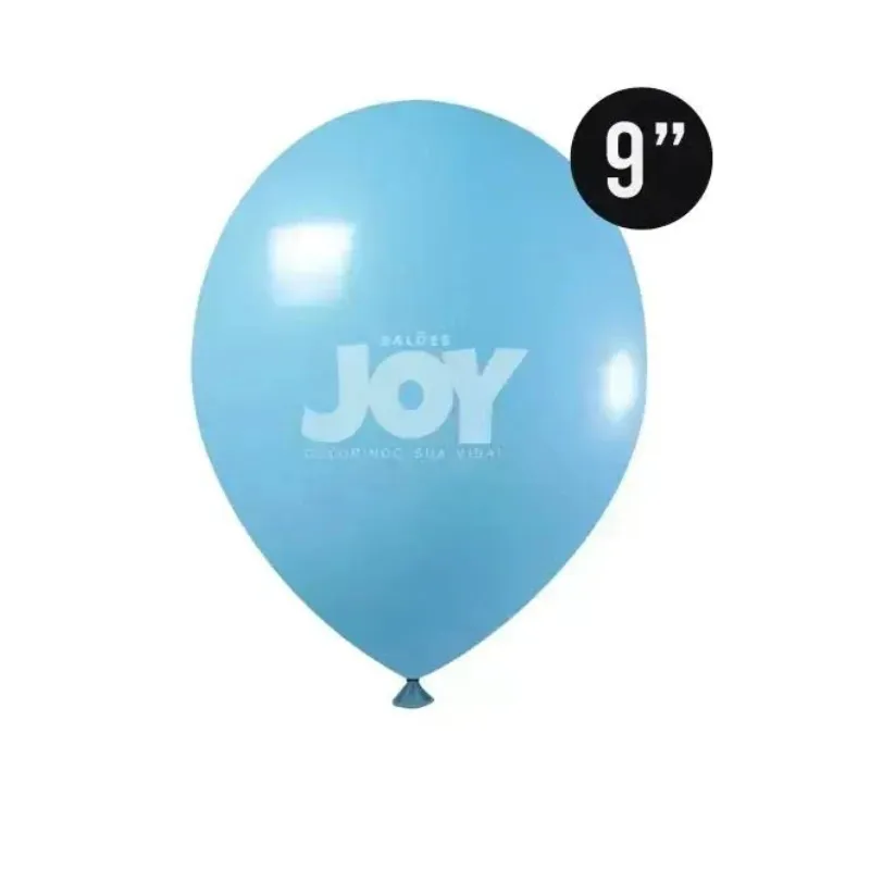 BALÃO 100UN 9 PARTY AZUL CLARO JOY