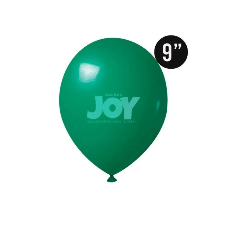 BALÃO 100UN 9 PARTY VERDE ESCURO JOY