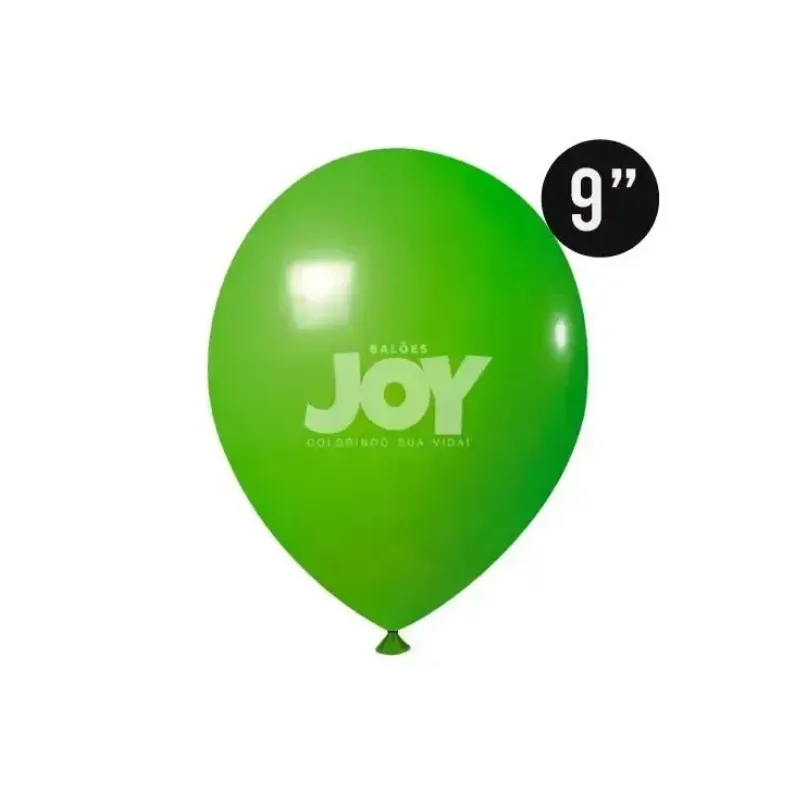 BALÃO 100UN 9 PARTY VERDE LIMÃO JOY
