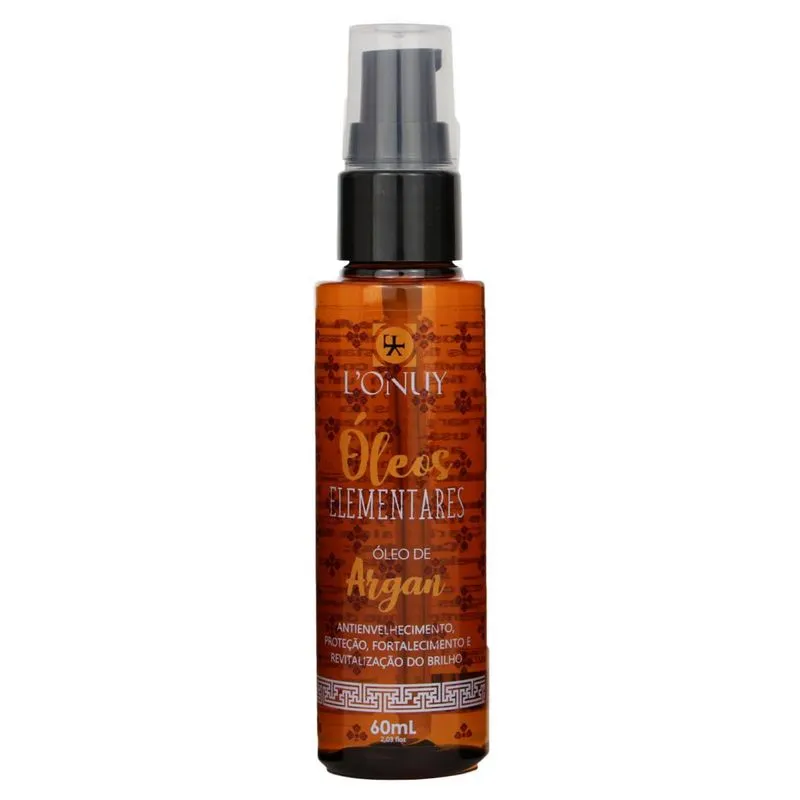 Óleo de Argan 60ml Lonuy Óleos Elementares