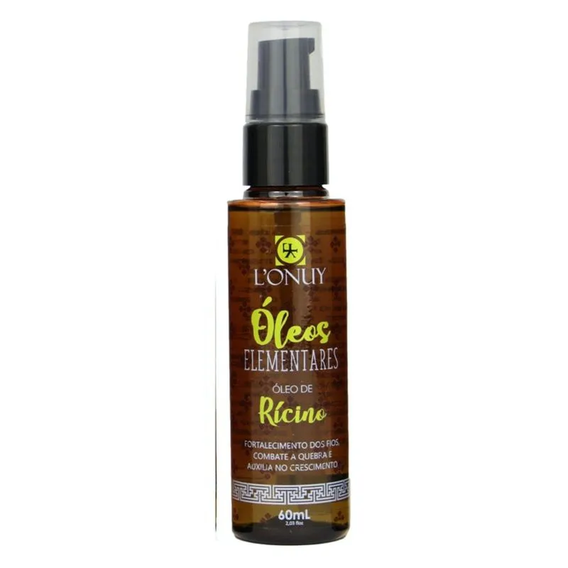 Óleo de Rícino para Cabelo 60ml Lonuy Óleos Elementares