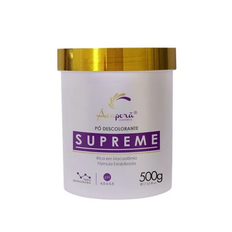 Pó Descolorante Supreme Blond Plex 500g Ávaporã Cosmetics