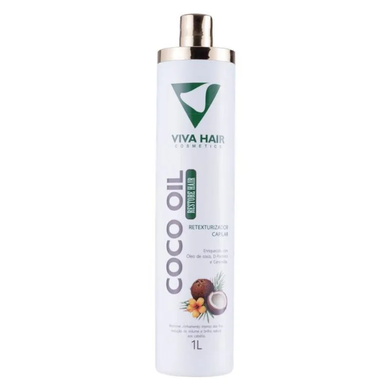Retexturizador Capilar Coco Oil Viva Hair Cosmetics 1L