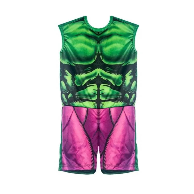 Kit Infantil Fantasia Hulk - P - 3 A 4 Anos