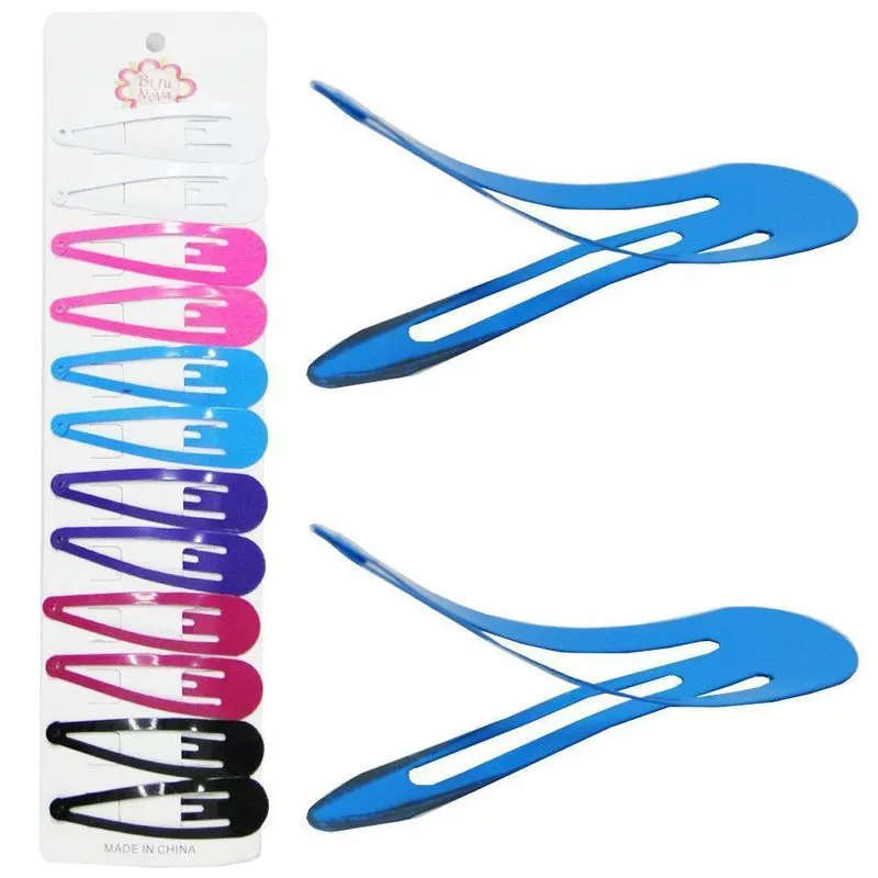 Kit Acessorio Cabelo Presilha Tic Tac Color 12 Pecas 7x1,8cm