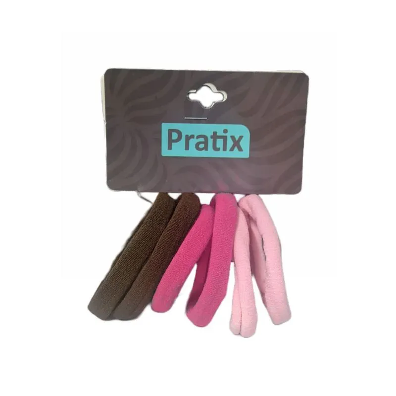 Elástico Para Cabelo Meia Liso Com 6 Unidades Colors Sortidas Bijunova