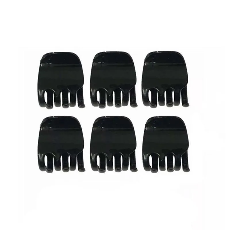 Mini Piranha Para Cabelo 6 Unidades Preto D838 Bijunova