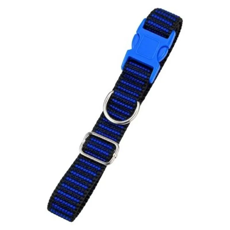 Coleira Nylon Frisada Pratix 2cm Com Regulagem De Tamanho E664 (MP)