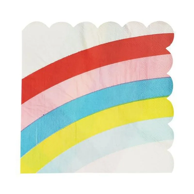 Guardanapo Waves Arco Iris - 33x33cm - Pct. Com 20 Folhas
