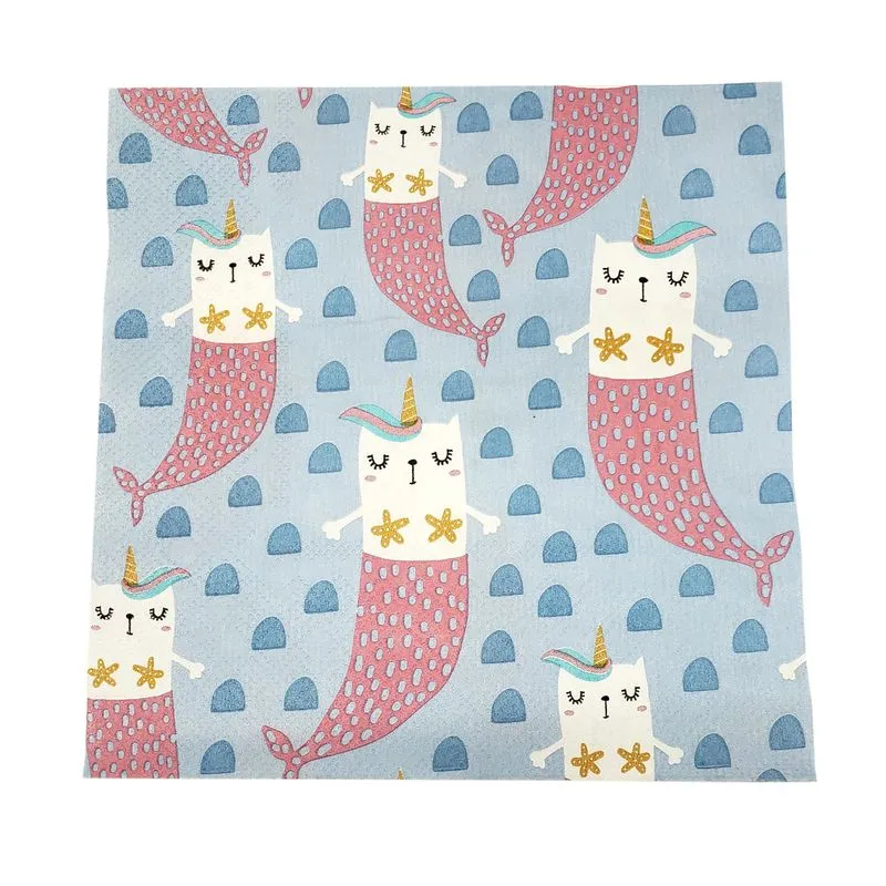 Guardanapo De Papel Místico 33cm - Kit Com 20 Folhas