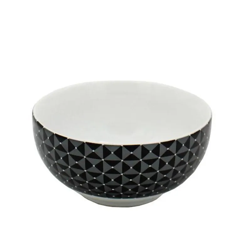 Bowl De Cerâmica Calico Preto