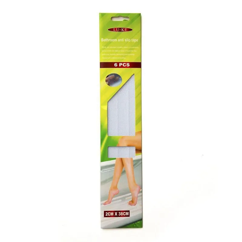 Fita Antiderrapante Banheiro Áreas Lisas 2cm X 38cm 6 Peças