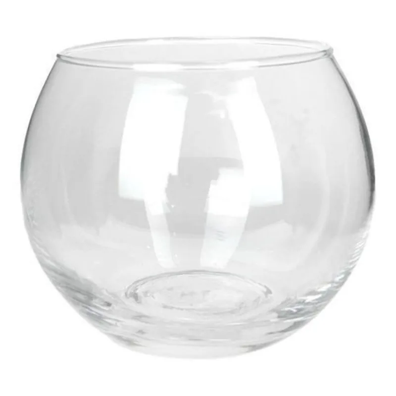 Kit 10 Vaso Vasinho Mini Aquário Redondo De Vidro 250Ml Mesa