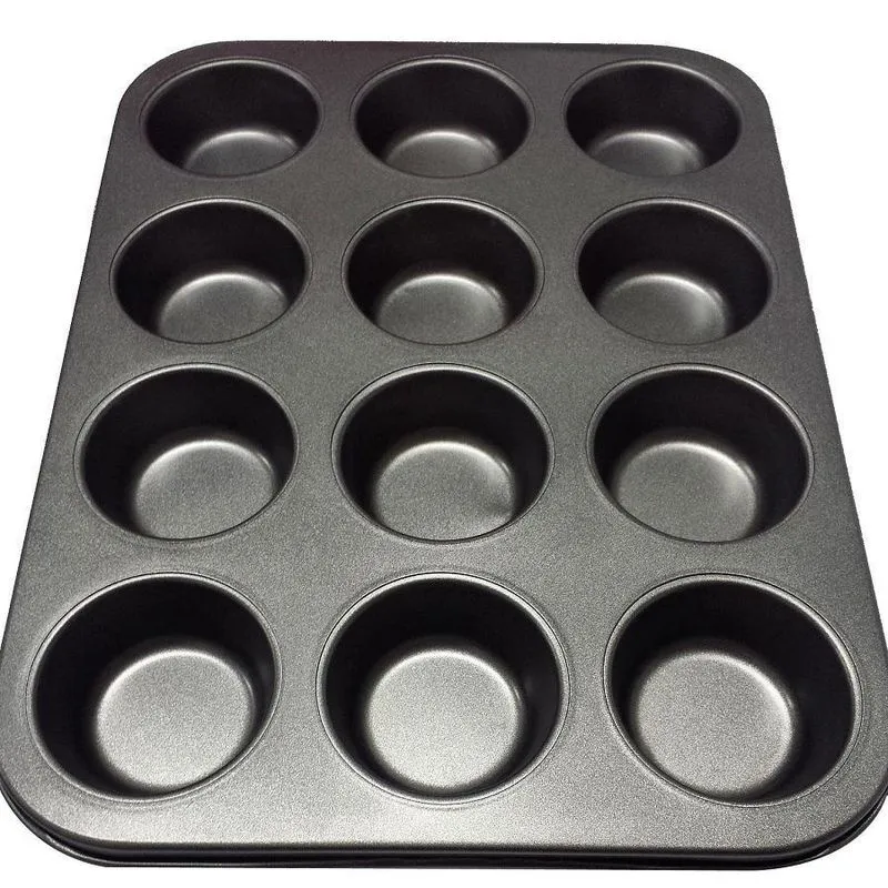 Forma Cupcake 12 Cavidades + Silicone Vermelha