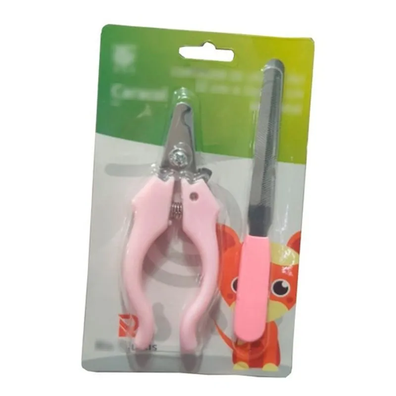 Cortador De Unhas Para Gães Pequeno Medio Porte 12cm E Lixa