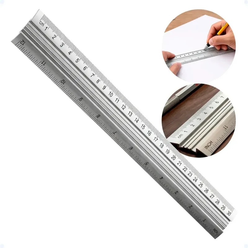 REGUA 30CM ALUMINIO RT9225