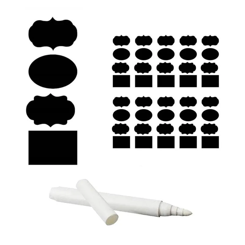 40 Un Etiquetas Adesiva Reutilizável Para Temperos + 1 Caneta