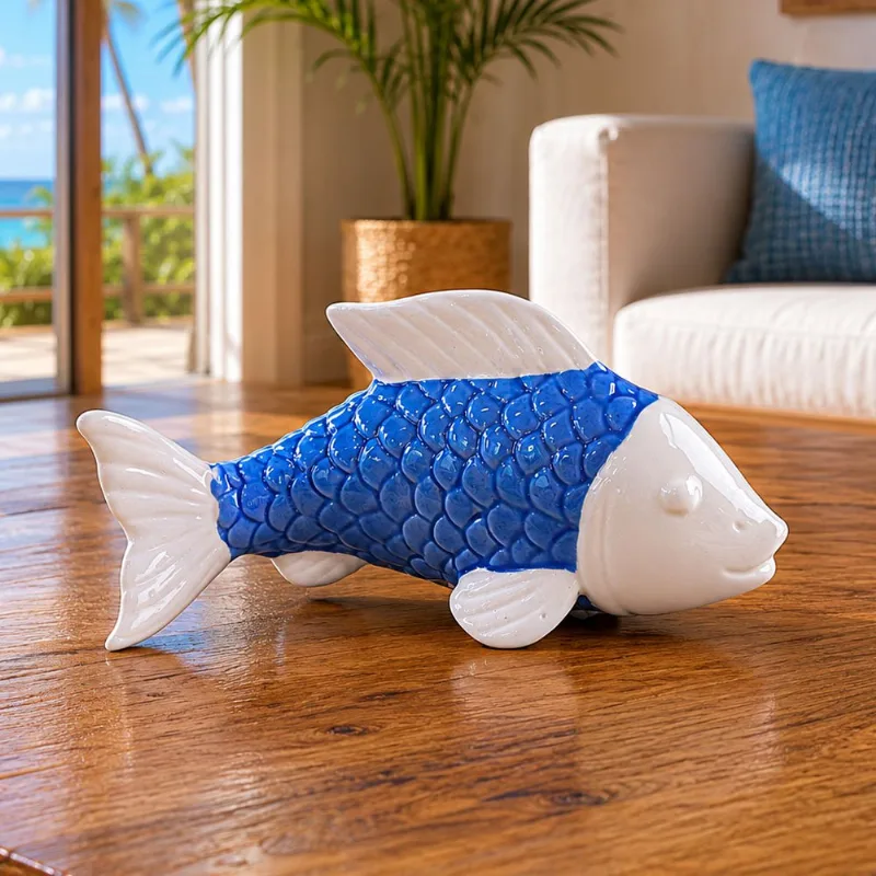Enfeite Decorativo Peixe Casa Praia Náutico Mar Oceano 15cm
