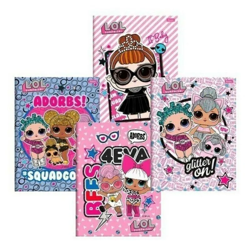 Caderno Cd Broch Lol Glitter 48 F - 40.6210-7 Foroni