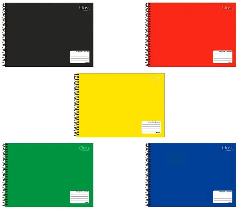 Caderno Cartografia Foroni Class Sortido 96fls