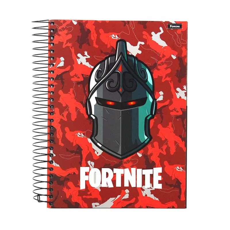 Caderno Universitário Foroni Espiral Capa Dura Fortnite 15 Matérias Capas Diversas - Item Sortido