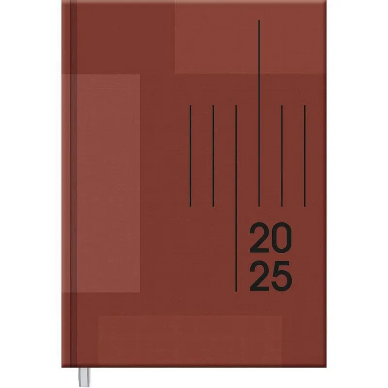 Agenda 2025 Diária Cost 176fls Moderna Color Marrom Foroni